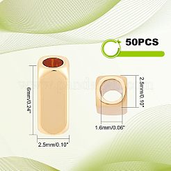 50 шт. латунные бусины с покрытием стойки&nbsp;KK-FH0003-84