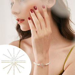 120 шт. 8 вида латунных прямых трубчатых бусин&nbsp;KK-GO0001-53