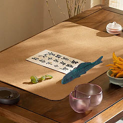 Рыба железо китайская каллиграфия вес бумаги литой&nbsp;AJEW-WH0455-138