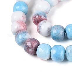 Нити из окрашенных стеклянных бусин с эффектом омбре&nbsp;GLAA-N067-01A-17