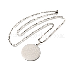 Constellation 201 ожерелье с подвеской в виде солнца из нержавеющей стали&nbsp;NJEW-S003-01P