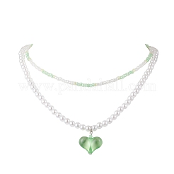 Подвеска в виде сердца из акрила&nbsp;NJEW-JN05290-01