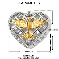 Подвески из нержавеющей стали 304&nbsp;STAS-OY002-72G