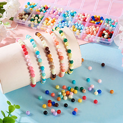 560шт 14 цвета непрозрачные акриловые бусины&nbsp;SACR-TA0001-47