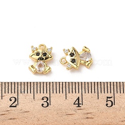 Латунные микро проложить кубического циркония подвески&nbsp;KK-D504-18G