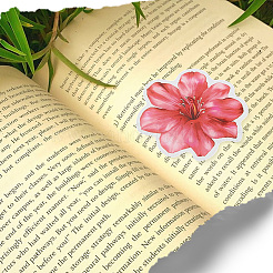 Набор наклеек из бумаги с изображением цветка мультфильма&nbsp;DIY-SC0031-01