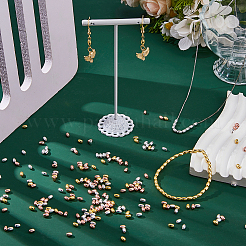 6 нити 3-х цветные гальванические бусины нити&nbsp;EGLA-DC0001-18