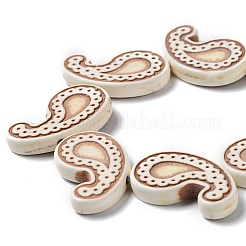 Нити из синтетических бирюзовых бусин&nbsp;G-A218-01A