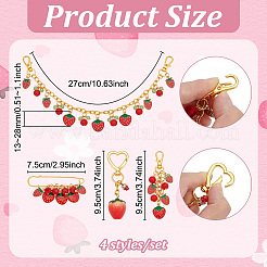 4 шт. алюминиевые цепочки&nbsp;HJEW-PH02331