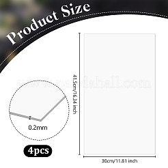 Прозрачная акриловая глина прижимная пластина&nbsp;AJEW-WH0609-259