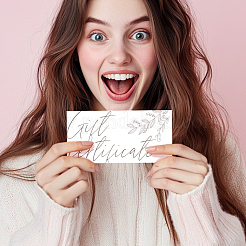 Подарочная карта из специальной бумаги&nbsp;AJEW-WH0832-016