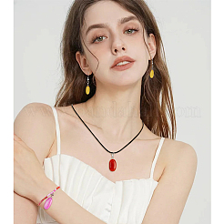 20 шт. подвески из натурального агата двух цветов&nbsp;G-FH0002-43