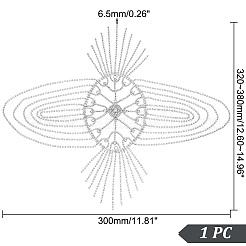 Кепка из сетки со стразами OHAR-WH0021-47S