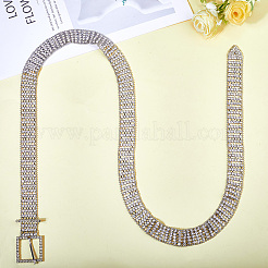 Сплав полный кристалл горный хрусталь 5-рядные цепные ремни&nbsp;AJEW-WH20019-49P