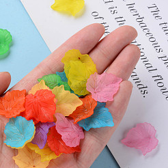 Осенняя тема прозрачные матовые акриловые подвески&nbsp;PAF002Y