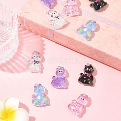 10шт 5 стиля прозрачные подвески из смолы&nbsp;RESI-FS0001-92