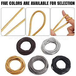 Плоский шнур из искусственной кожи длиной 10 м.&nbsp;WL-GF0001-33B