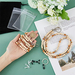 Наборы держателей для визиток из дерева и бисера&nbsp;NJEW-AB00033