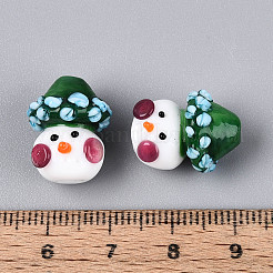 Рождественские бусины лэмпворк ручной работы&nbsp;LAMP-T022-29