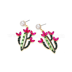 Rhinestone сплава болтающийся серьги&nbsp;FS-WG80587-01