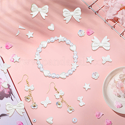 590 шт. бусины и колпачки из АБС-пластика с имитацией жемчуга&nbsp;DIY-PA0001-02