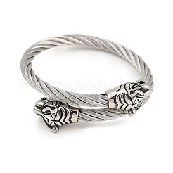 Браслеты из нержавеющей стали 304 для мужчин и женщин&nbsp;BJEW-H631-05A-AS