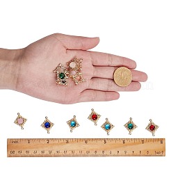 14шт 7 цвета стеклянные соединения / разъемы&nbsp;GLAA-SZ0001-32