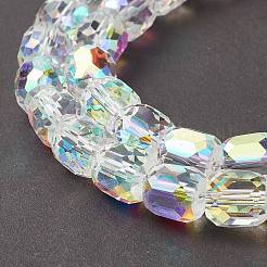 Гальванические непрозрачные стеклянные бусины&nbsp;GLAA-F108-10A-18