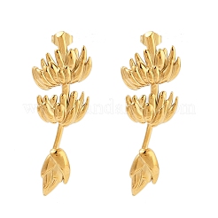 Серьги-гвоздики из нержавеющей стали 304&nbsp;EJEW-R021-07G-03