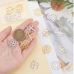 16 шт. 2 полых подвески из нержавеющей стали 201&nbsp;STAS-DC0001-01