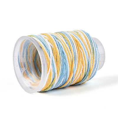 35 м окрашенный сегментный хлопковый шнур для макраме&nbsp;OCOR-T017-06J-1