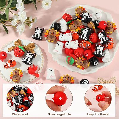 Силиконовые бусины&nbsp;SIL-SZ0003-23A-1