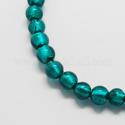 Стеклянные бусины&nbsp;FOIL-R054-10mm-17-1