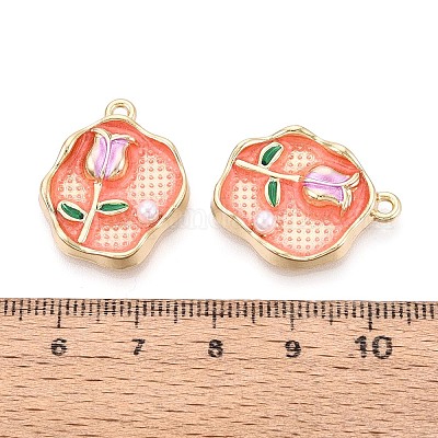 Подвески из эмали&nbsp;ENAM-T024-83A-G-1