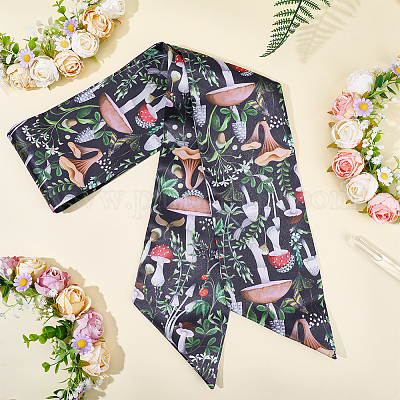 1 шт. полиэстеровый ремень с принтом грибов для женщин&nbsp;AJEW-CP0009-89B-1