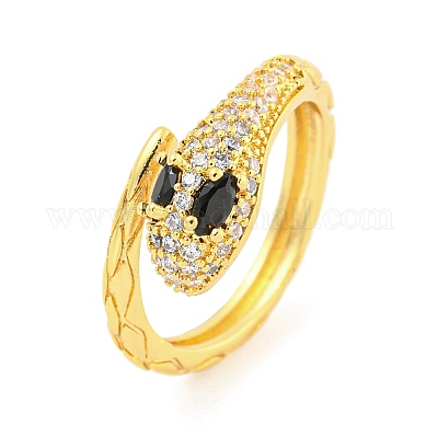 Кольцо-манжета из нержавеющей стали 304 с кубическим цирконием для женщин&nbsp;LS-RJEW-S406-05G-02-1