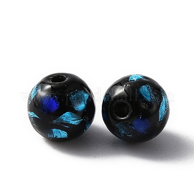 Lampwork бисера ручной работы&nbsp;GLAA-WH0033-48B-1