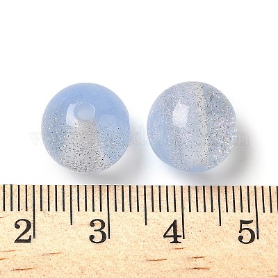 Двухцветные бусины из смолы&nbsp;LS-RESI-Q025-02C-B-1