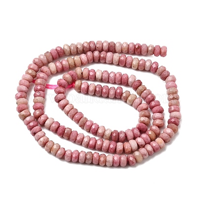 Природные родонит бисер нитей&nbsp;G-G343-A01-2x4mm-1
