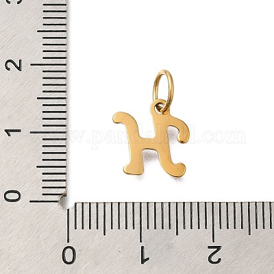 Ионное покрытие(ip) 304 нержавеющая сталь эмаль алфавит подвески STAS-F308-02G-H-1