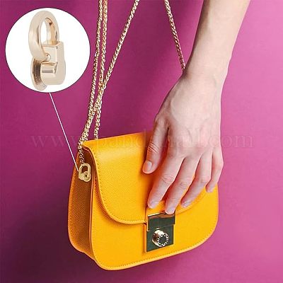 20 комплект двухцветных застежек для подвески сумок из сплава&nbsp;DIY-GF0007-32-1
