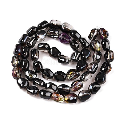 Стеклянные бусины с гальваническим покрытием &nbsp;EGLA-T021-08A-1