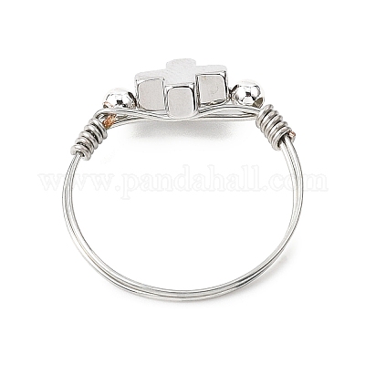 Кольца латуни пальца&nbsp;RJEW-JR00954-1