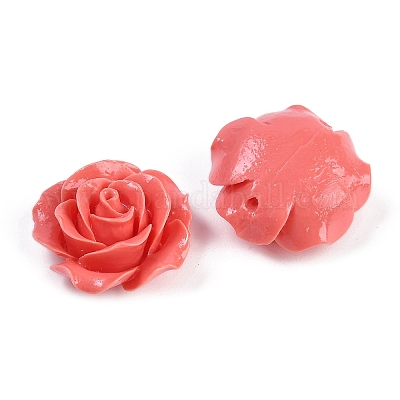 Резные бусины из синтетического коралла&nbsp;CORA-M001-02A-1