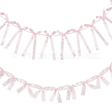 2 стиль баннеры с бантом из ткани AJEW-SP0002-70B-1