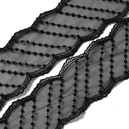 Кружевная отделка с волнистой кромкой из полиэстера&nbsp;OCOR-WH0060-84A-1