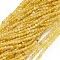 Natural Yellow Opal Beads Strands, Faceted, Round, 2mm, Hole: 0.5mm, about 170pcs/strand, 15.4 inch(39.3cm)