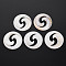 Natural Freshwater Shell Cabochons, Undyed, Flat Round, Seashell Color, 45x3~4mm