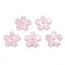 Opaque Acrylic Beads, Sakura, Pink, 10.5x11x2mm, Hole: 1.2mm