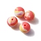 Silicone Beads, Round, Salmon, 15x15mm, Hole: 2mm